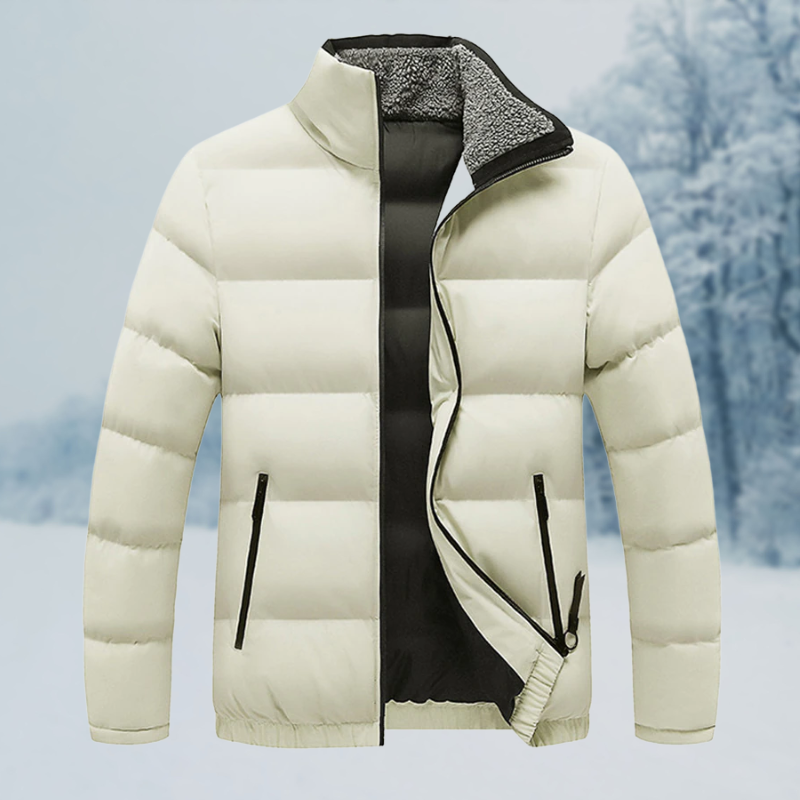 Elegant winter jacket for men with wind-resistant design and tailored fit, ideal for autumn and winter days.








