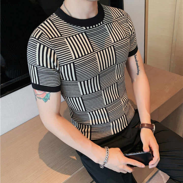 Luxurious stylish summer shirt for men with breathable fabric, perfect for warm weather and vacations.








