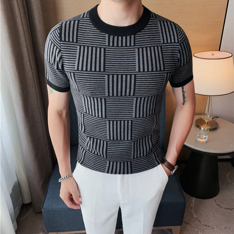 Luxurious stylish summer shirt for men with breathable fabric, perfect for warm weather and vacations.







