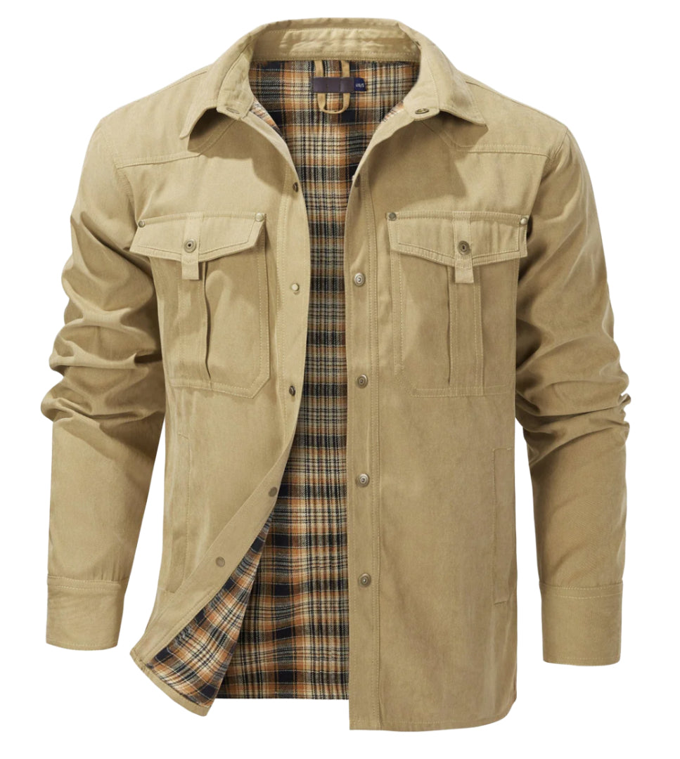 Men's classic vintage jacket with a timeless design, perfect for autumn days and effortless style.