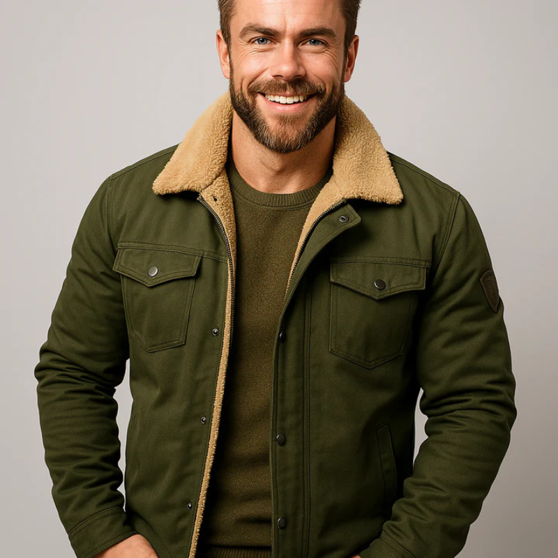 Men's Classic Warm Bomber Jacket with timeless design and modern versatility