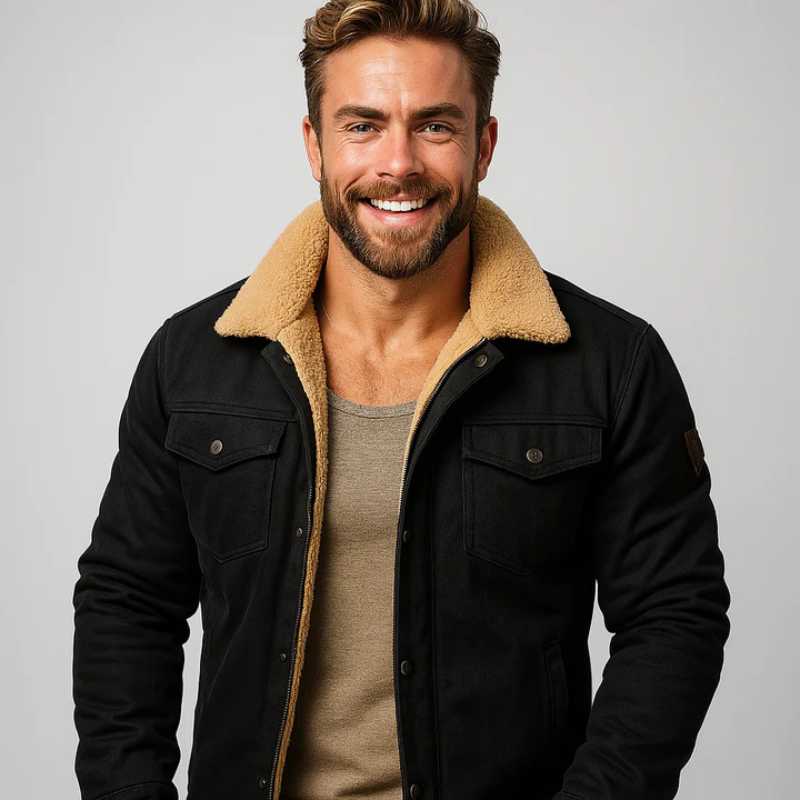 Men's Classic Warm Bomber Jacket with timeless design and modern versatility