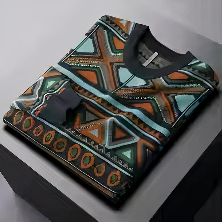 Men's cozy knitted sweater with a soft and breathable design, perfect for autumn days.







