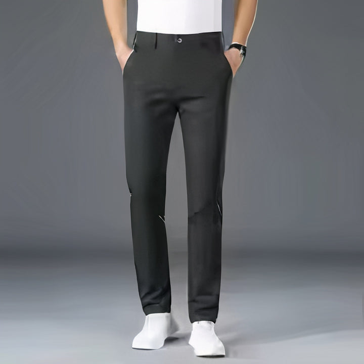 Men's elegant business summer trousers with a breathable, lightweight design for professional and formal wear.