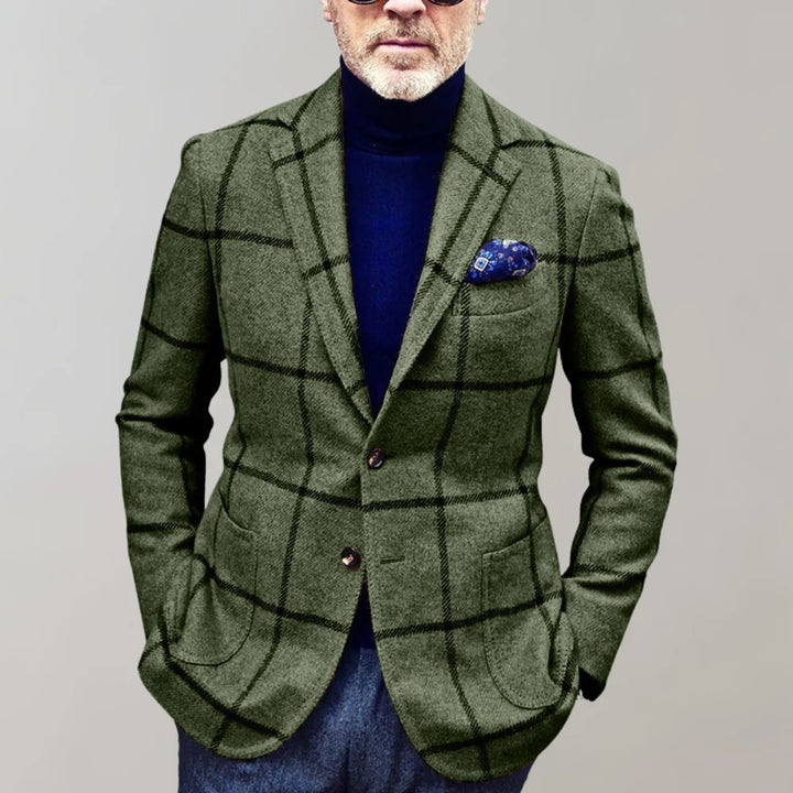 Men's elegant and modern blazer-jacket with a sophisticated design, perfect for casual and formal wear.