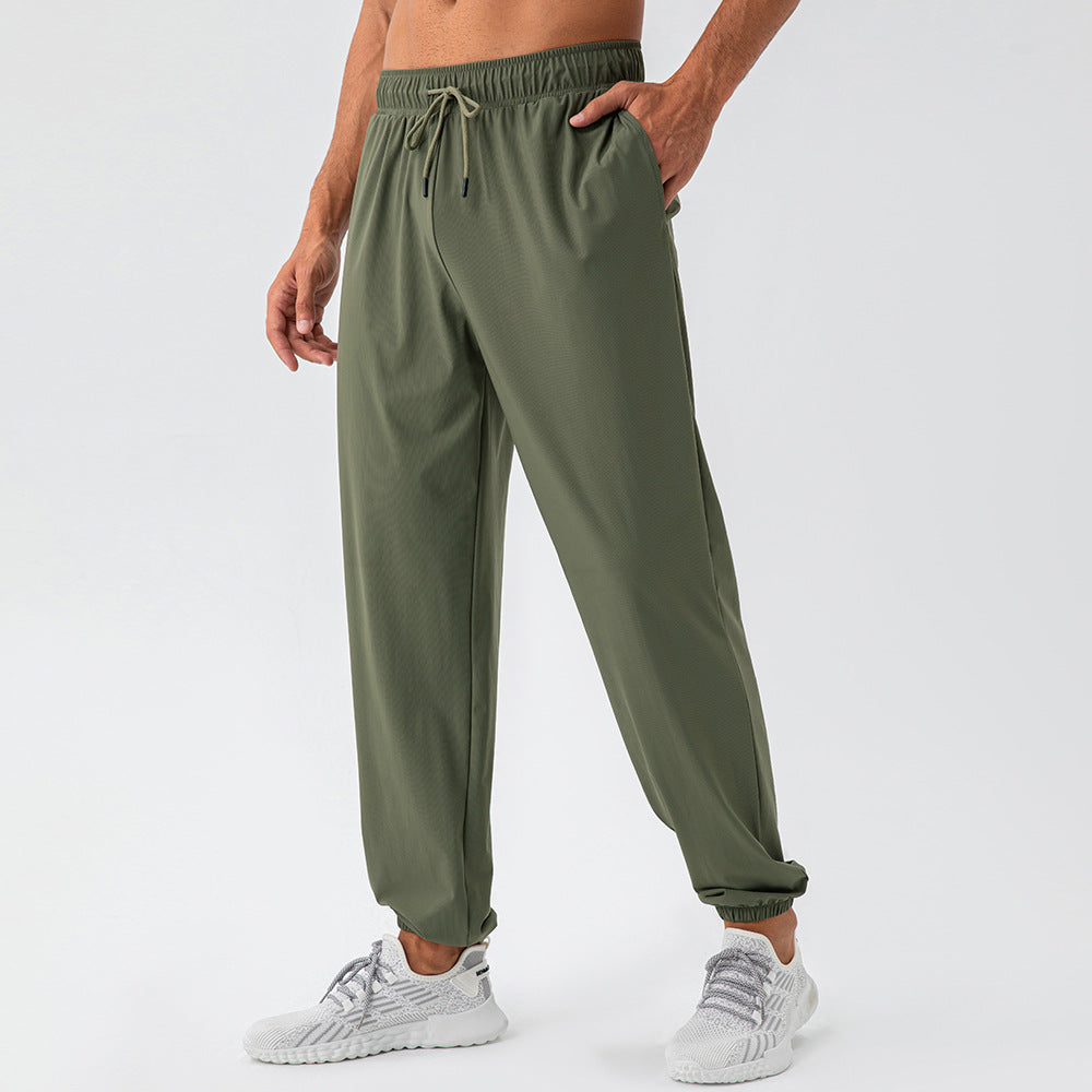 Men's lightweight casual summer pants with breathable fabric, designed for cool and comfortable warm-weather wear.