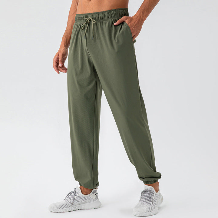 Men's lightweight casual summer pants with breathable fabric, designed for cool and comfortable warm-weather wear.
