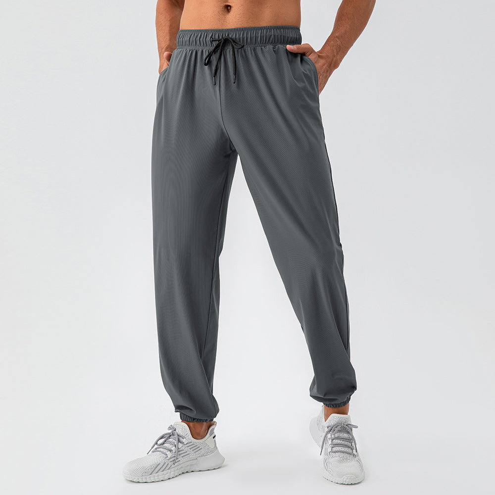 Men's lightweight casual summer pants with breathable fabric, designed for cool and comfortable warm-weather wear.