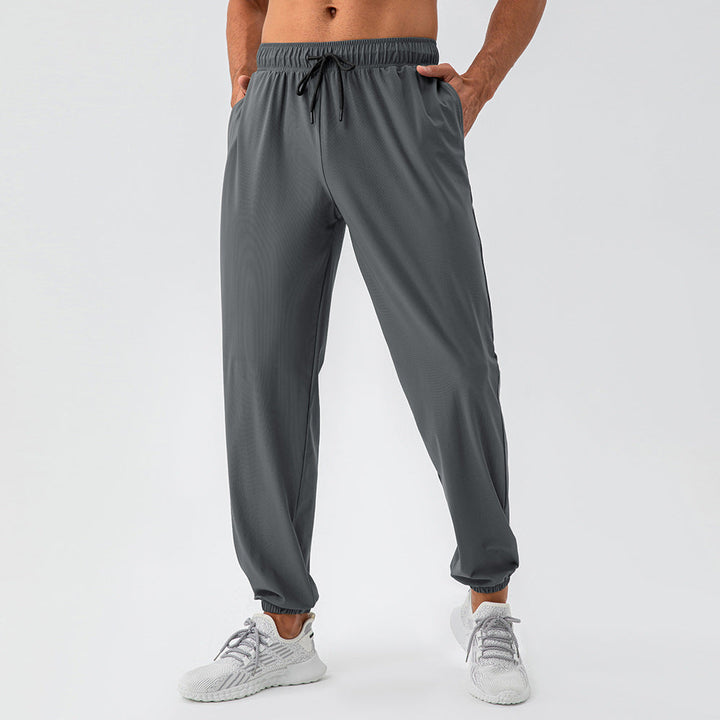 Men's lightweight casual summer pants with breathable fabric, designed for cool and comfortable warm-weather wear.