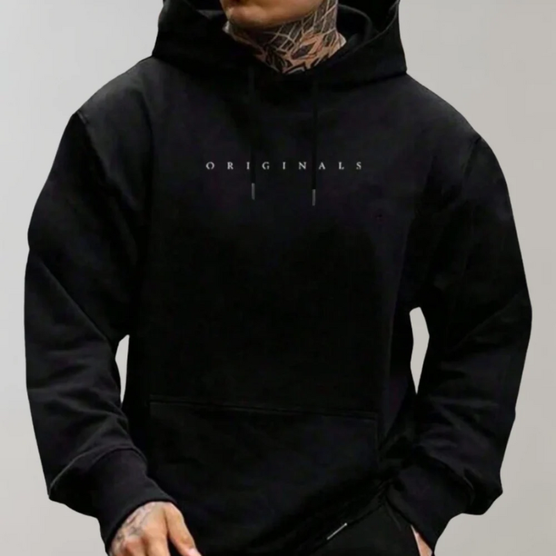  Men's Minimalist Statement Hoodie with clean modern design

