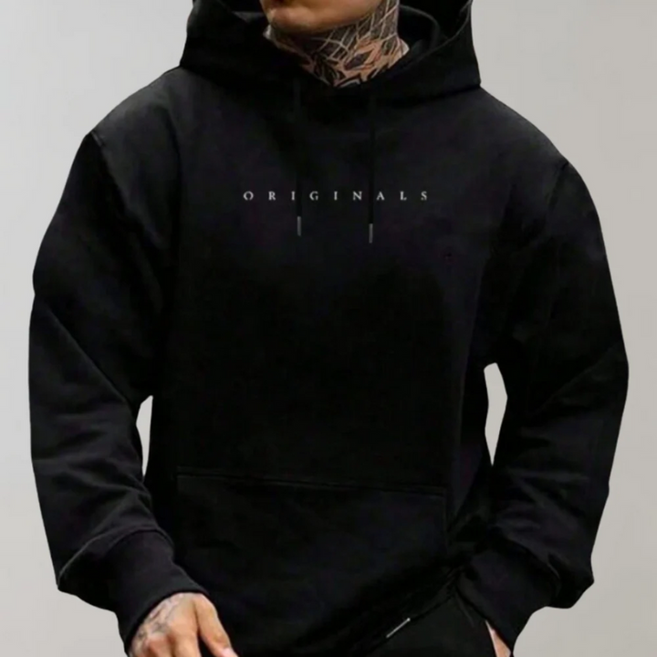  Men's Minimalist Statement Hoodie with clean modern design

