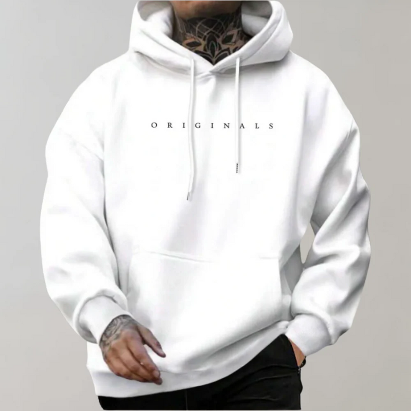  Men's Minimalist Statement Hoodie with clean modern design

