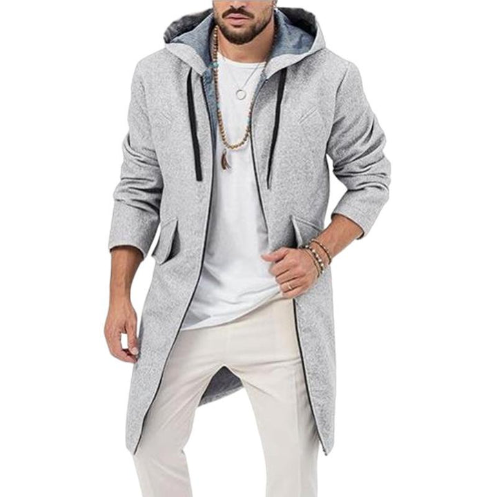Men's premium hooded jacket with a stylish and comfortable design, perfect for autumn weather.
