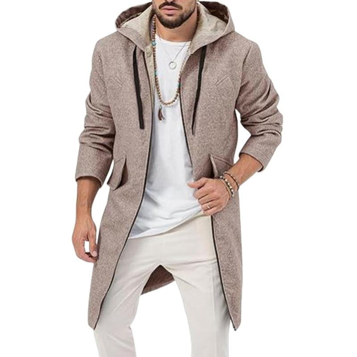 Men's premium hooded jacket with a stylish and comfortable design, perfect for autumn weather.