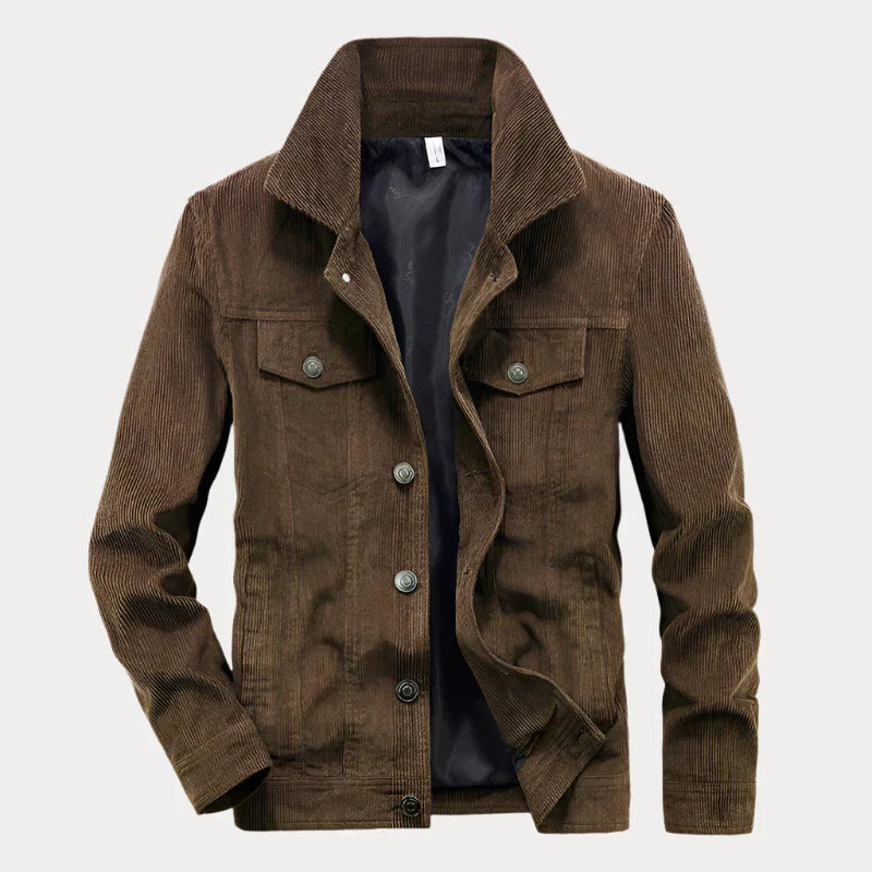 Men’s premium vintage jacket perfect for autumn streetwear with retro design and comfortable fit.