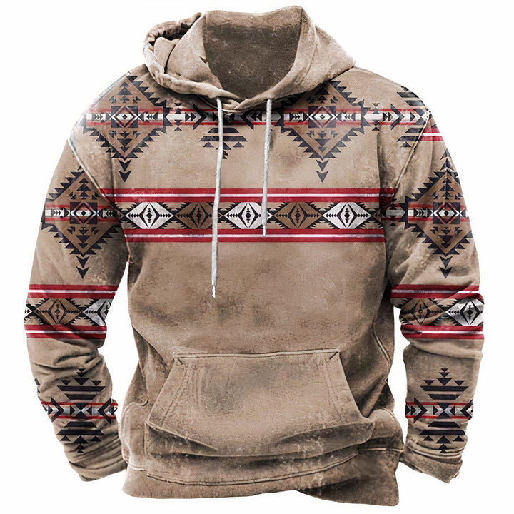 Men's retro vintage hoodie with soft interior and relaxed fit, ideal for stylish and cozy autumn days.









