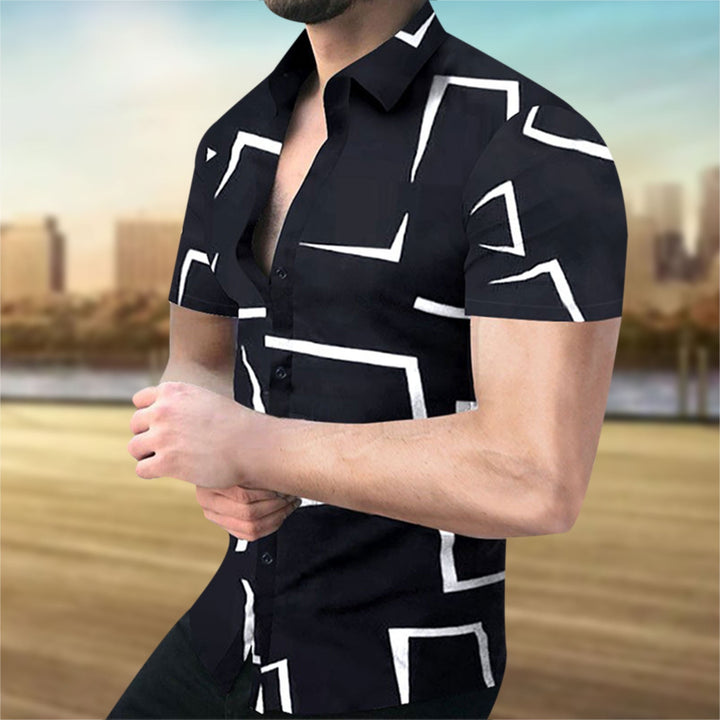 Men's modern summer shirt with a breathable fabric, stylish design, and relaxed fit for warm-weather comfort.