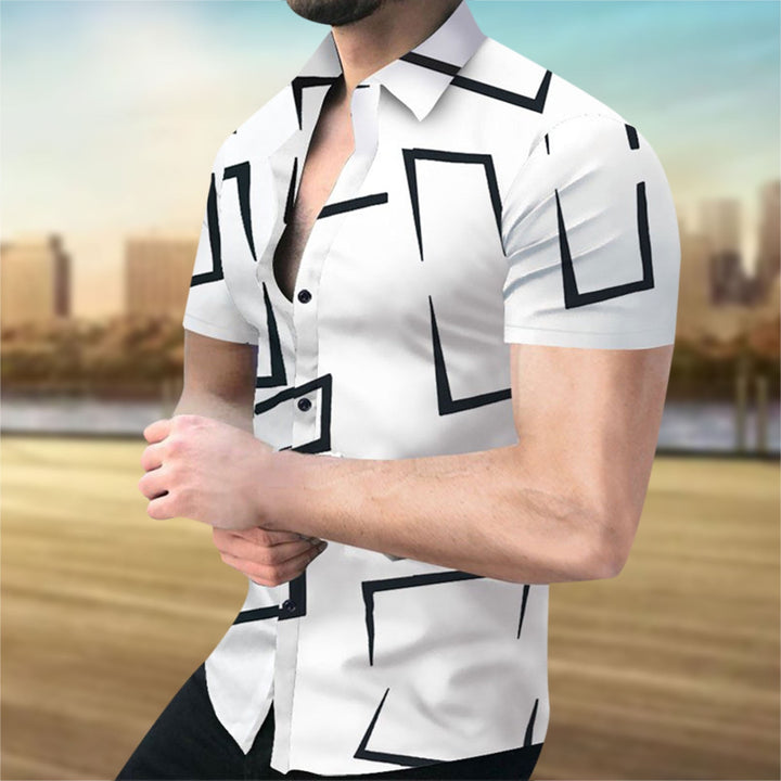 Men's modern summer shirt with a breathable fabric, stylish design, and relaxed fit for warm-weather comfort.