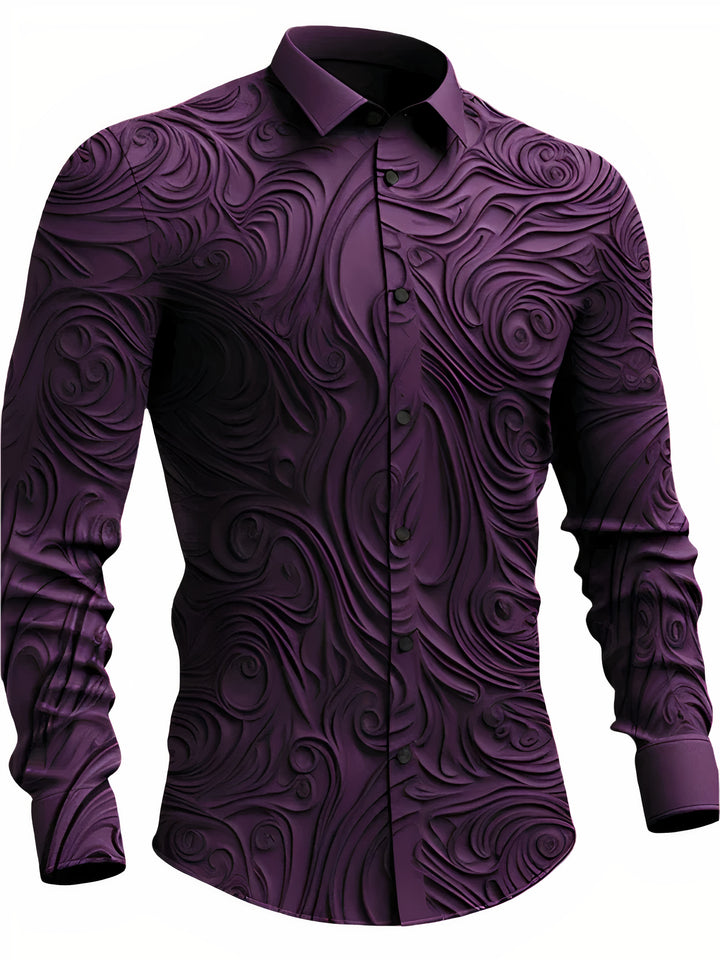 Men's breathable long sleeve shirt for versatile and timeless style.






