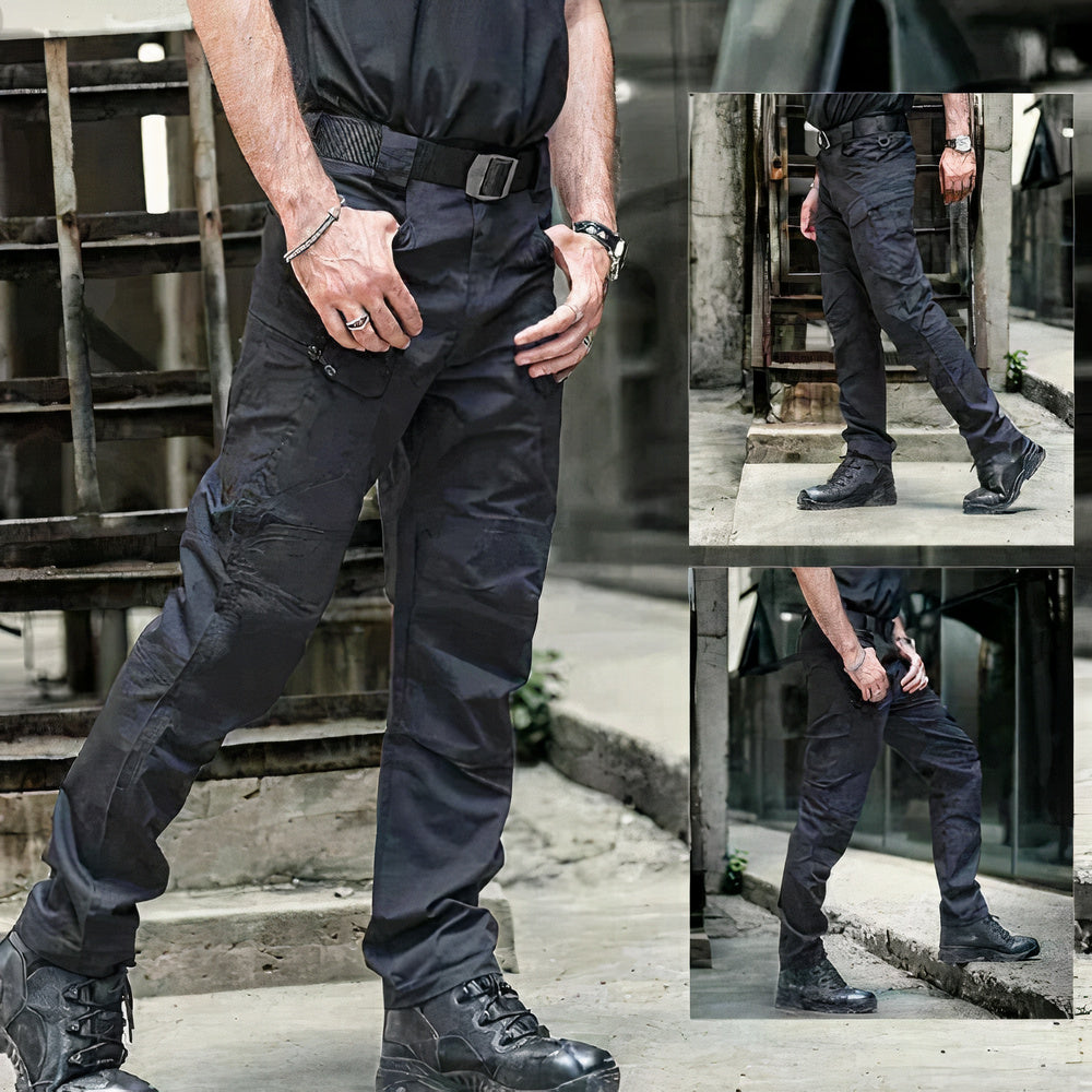 Outdoor tactical waterproof pants with durable, water-resistant material, utility pockets, and breathable design, ideal for outdoor adventures and summer use.