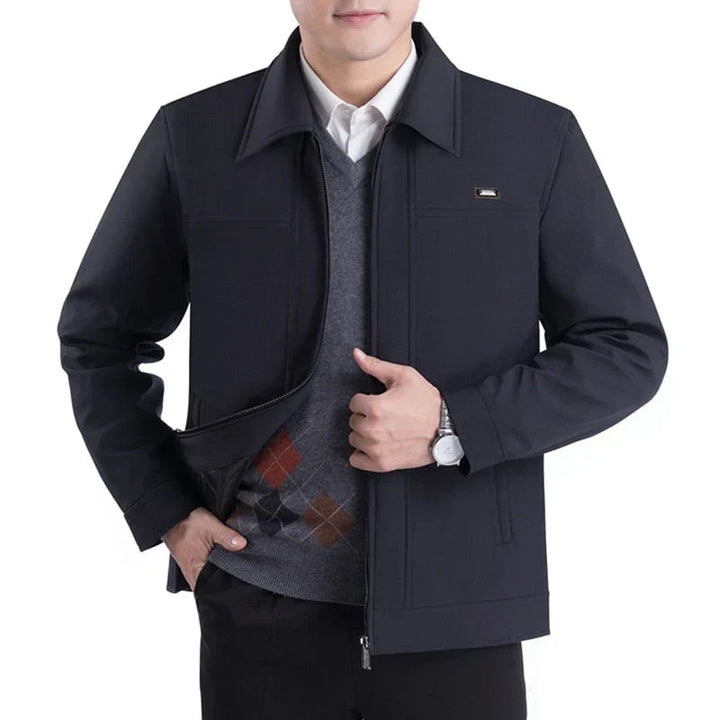 Premium elegant jacket for men with a refined design, comfortable fit, and ideal warmth for autumn days.