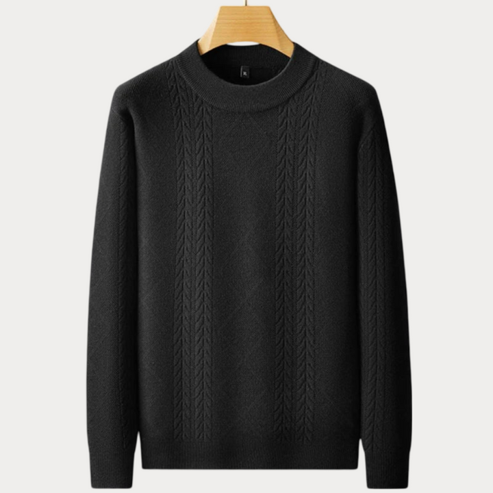  Premium warm sweater for men with soft knit and stylish fit, ideal for autumn layering and cozy fashion.








