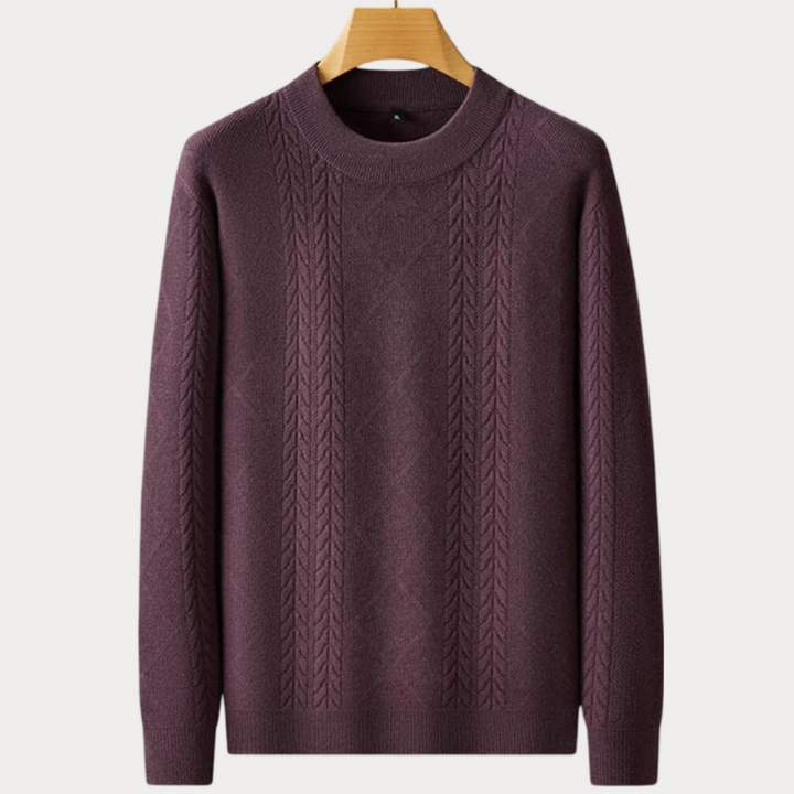  Premium warm sweater for men with soft knit and stylish fit, ideal for autumn layering and cozy fashion.








