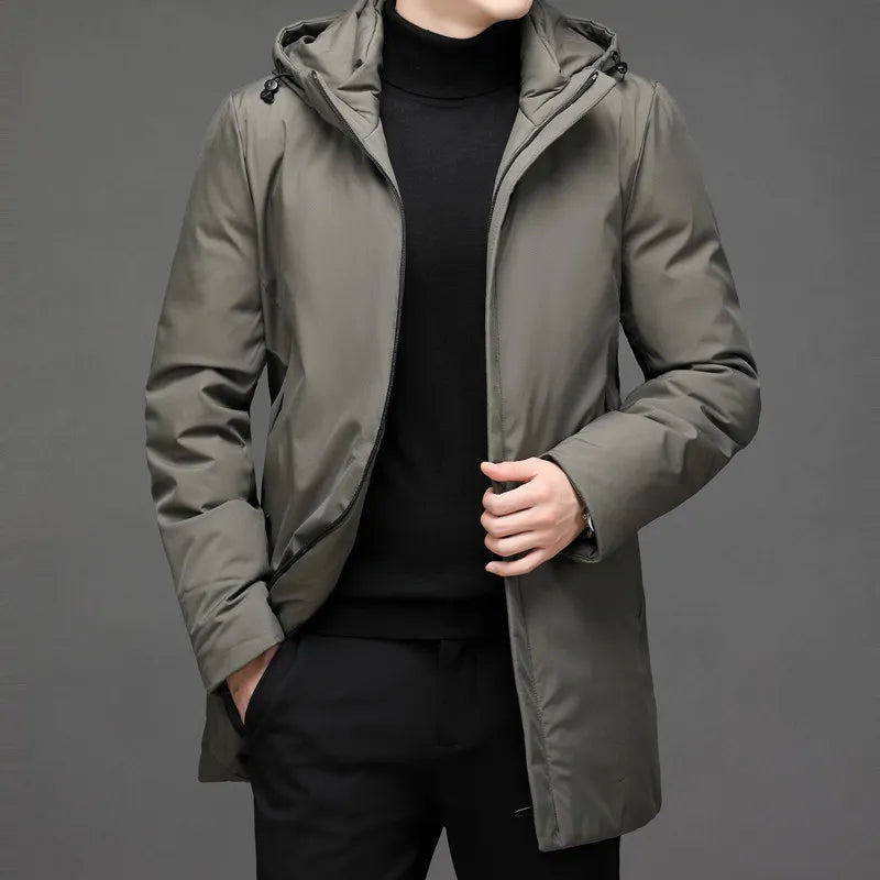 Premium waterproof men's jacket ideal for Autumn days, offering breathable comfort and wind protection.
