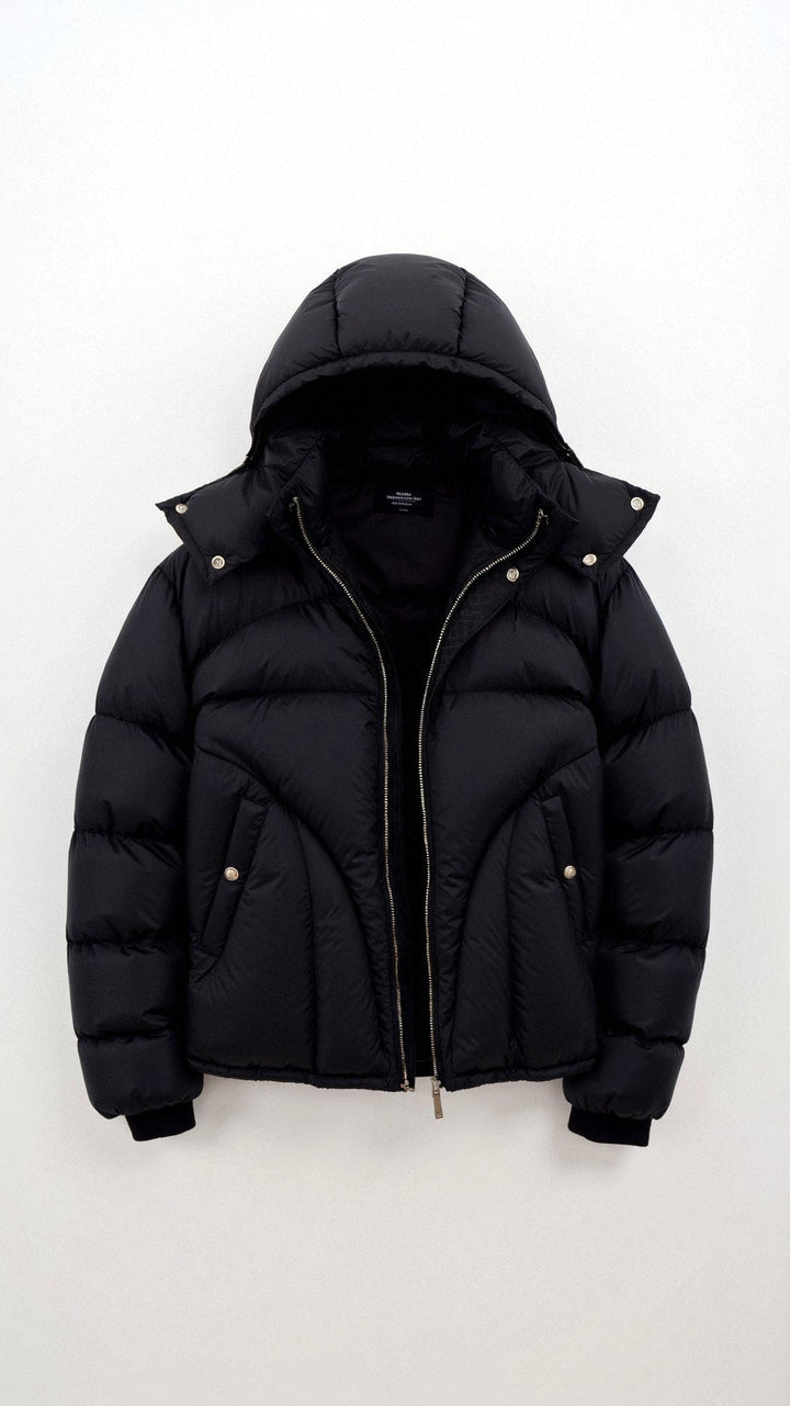 Men's premium waterproof padded jacket, insulated and wind-resistant, ideal for autumn days.







