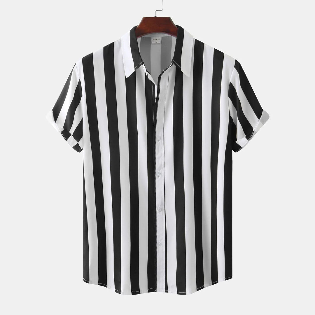 Relaxed button-down summer shirt for men with lightweight, breathable fabric and a comfortable fit for warm-weather style.