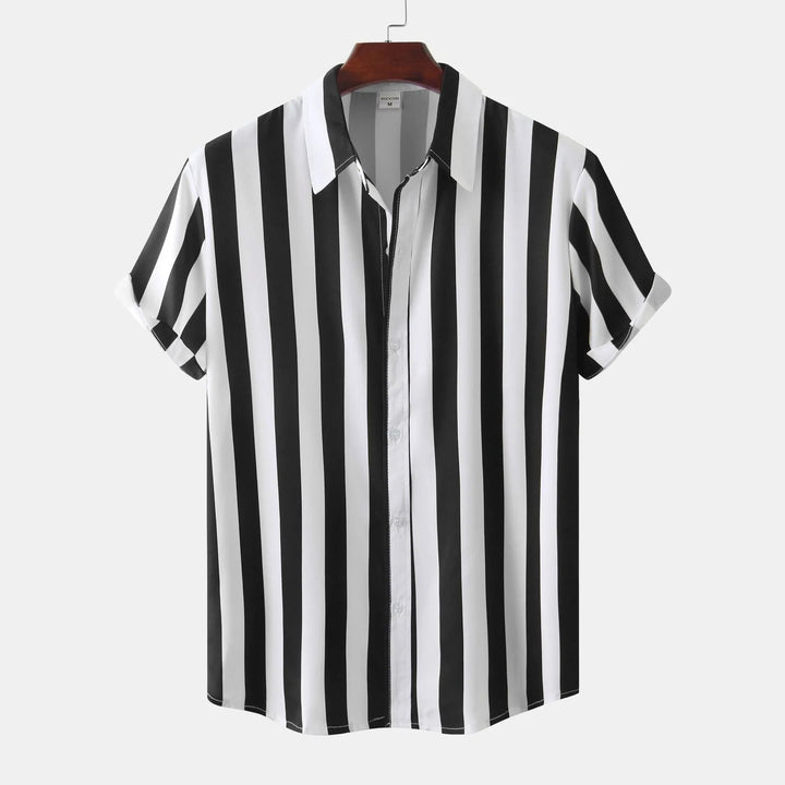 Relaxed button-down summer shirt for men with lightweight, breathable fabric and a comfortable fit for warm-weather style.