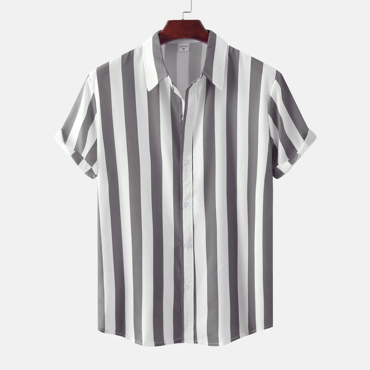 Relaxed button-down summer shirt for men with lightweight, breathable fabric and a comfortable fit for warm-weather style.