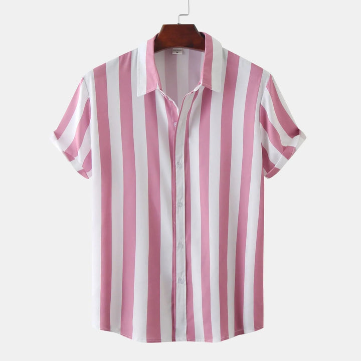 Relaxed button-down summer shirt for men with lightweight, breathable fabric and a comfortable fit for warm-weather style.