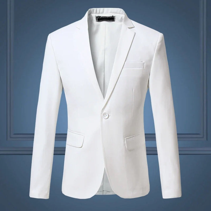 Sleek blazer-jacket for men with tailored fit and versatile smart-casual design, ideal for stylish Autumn days.