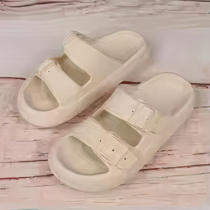 Soft cloud slippers for men with cushioned sole and breathable design, ideal for summer comfort and indoor use.