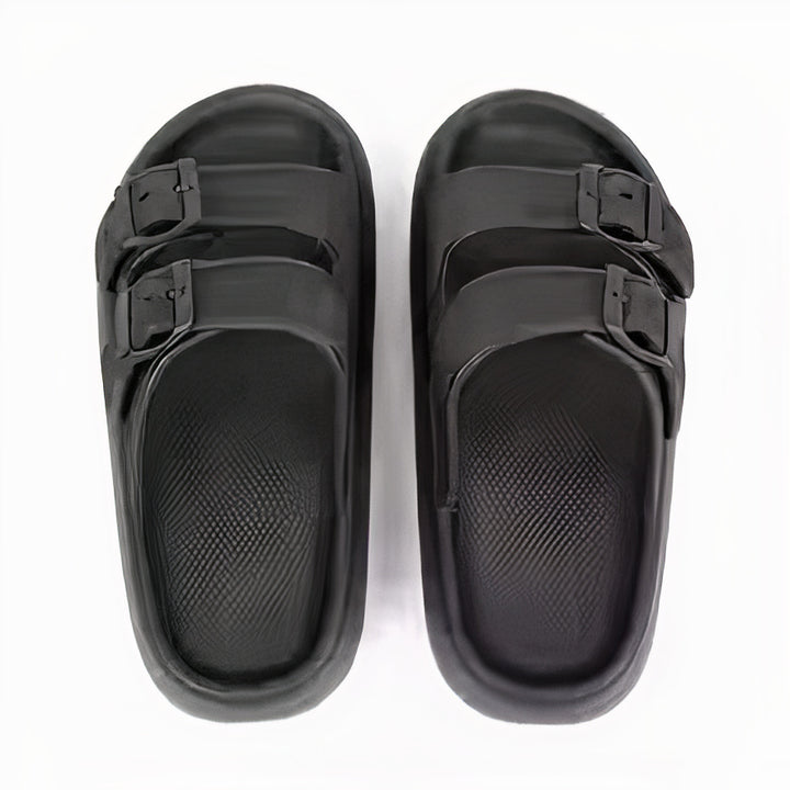 Soft cloud slippers for men with cushioned sole and breathable design, ideal for summer comfort and indoor use.
