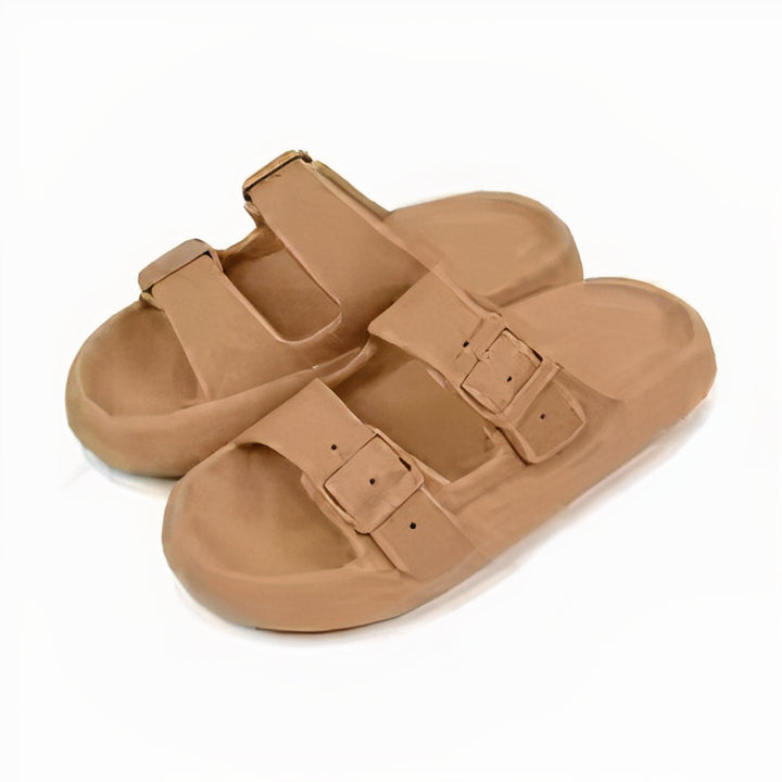Soft cloud slippers for men with cushioned sole and breathable design, ideal for summer comfort and indoor use.