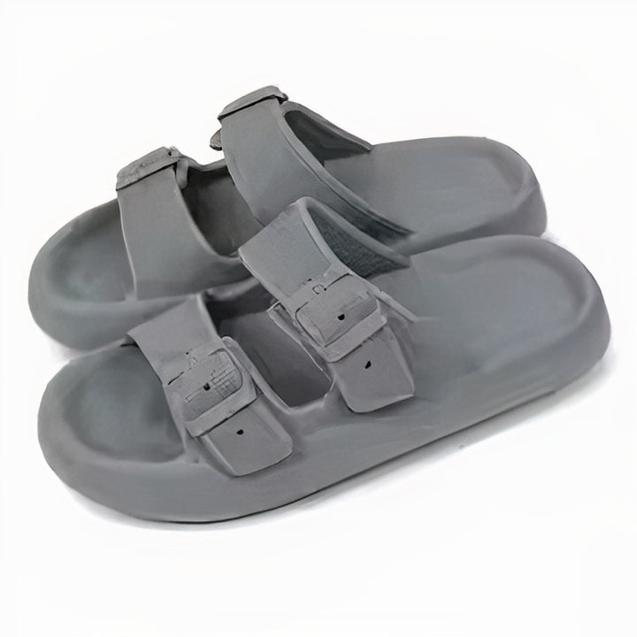 Soft cloud slippers for men with cushioned sole and breathable design, ideal for summer comfort and indoor use.
