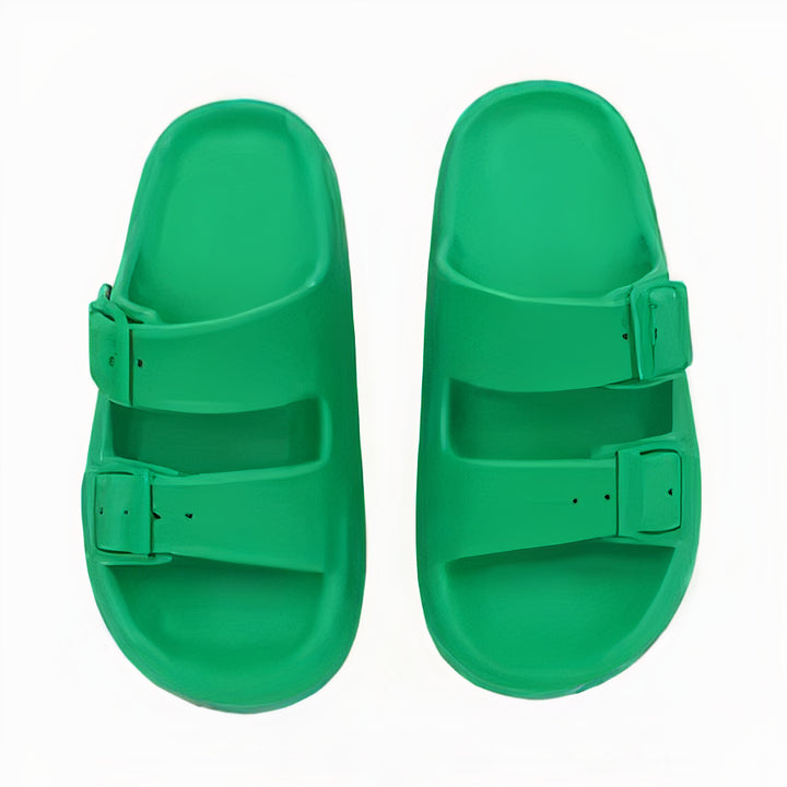 Soft cloud slippers for men with cushioned sole and breathable design, ideal for summer comfort and indoor use.