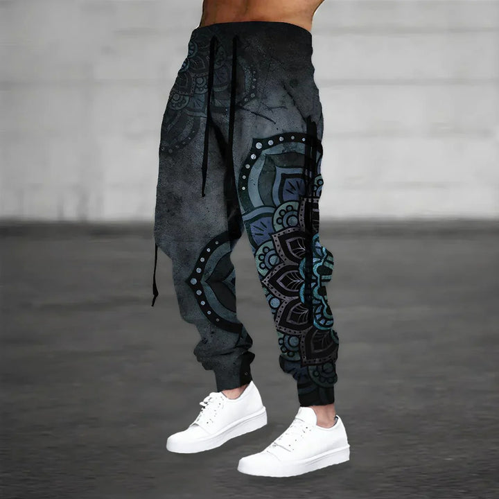  Stylish boho summer sweatpants for men with breathable, lightweight fabric, perfect for casual and warm-weather wear.