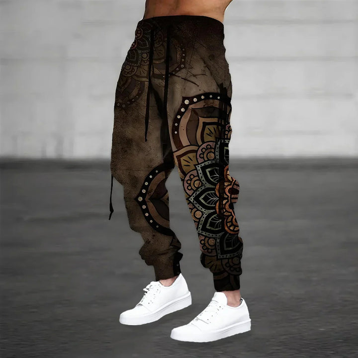  Stylish boho summer sweatpants for men with breathable, lightweight fabric, perfect for casual and warm-weather wear.