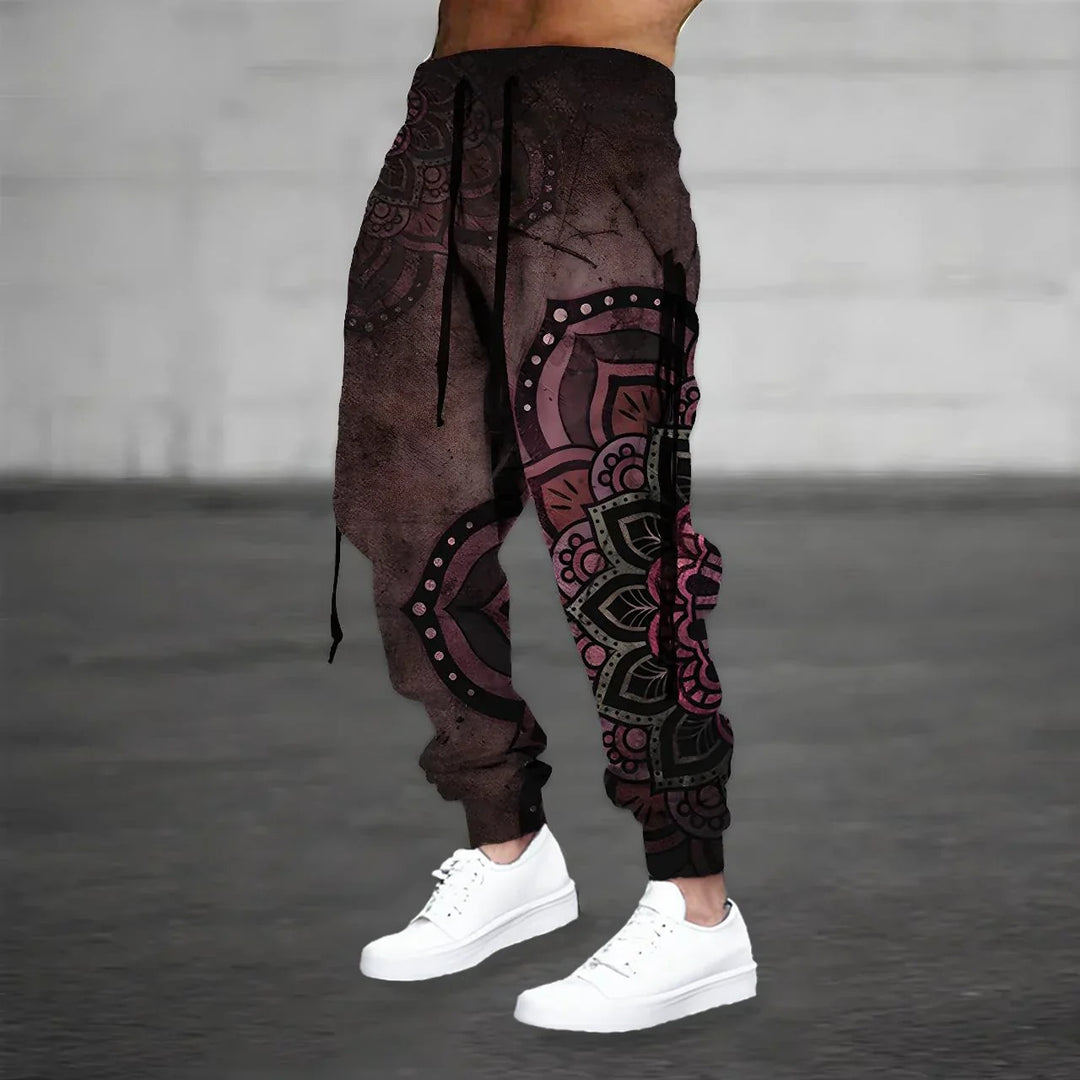  Stylish boho summer sweatpants for men with breathable, lightweight fabric, perfect for casual and warm-weather wear.
