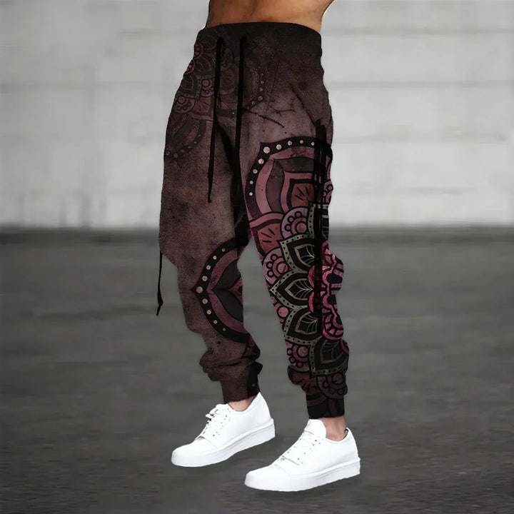  Stylish boho summer sweatpants for men with breathable, lightweight fabric, perfect for casual and warm-weather wear.