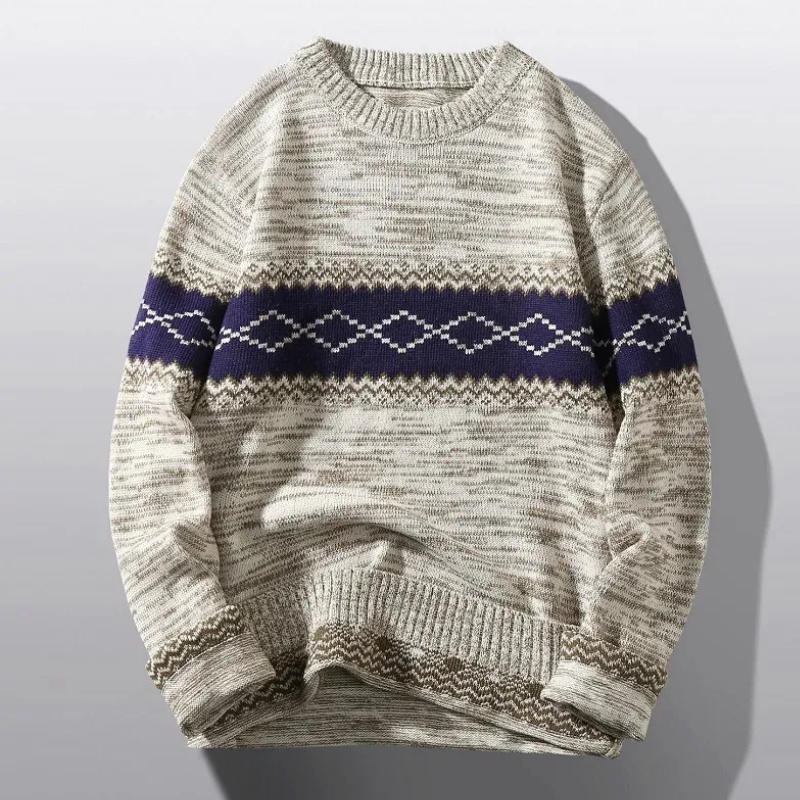 Stylish Crew Neck Sweater for Men with classic and versatile design