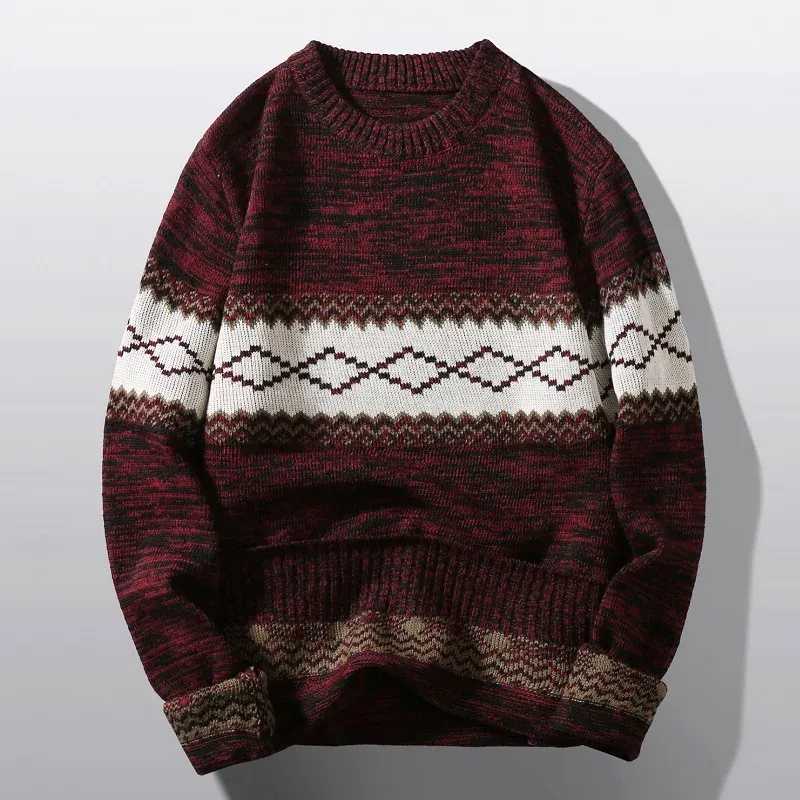 Stylish Crew Neck Sweater for Men with classic and versatile design