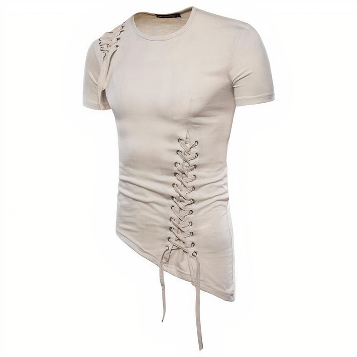Stylish gothic summer t-shirt for men with breathable fabric and bold alternative design, perfect for warm days.