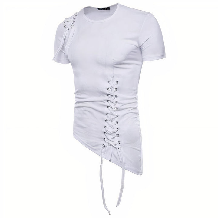 Stylish gothic summer t-shirt for men with breathable fabric and bold alternative design, perfect for warm days.