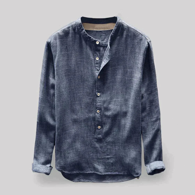 Stylish long sleeves shirt for men with breathable fabric and a tailored fit—perfect for versatile summer fashion and all-day comfort.