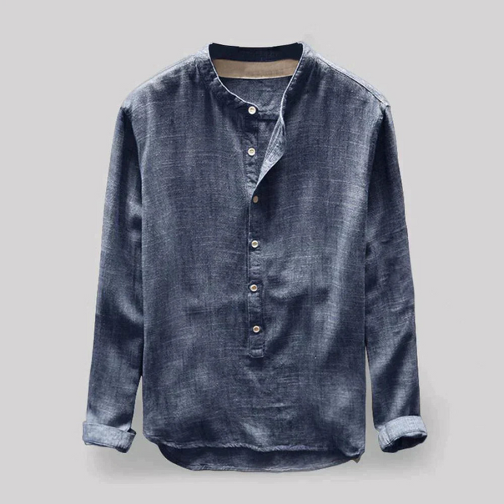Stylish long sleeves shirt for men with breathable fabric and a tailored fit—perfect for versatile summer fashion and all-day comfort.