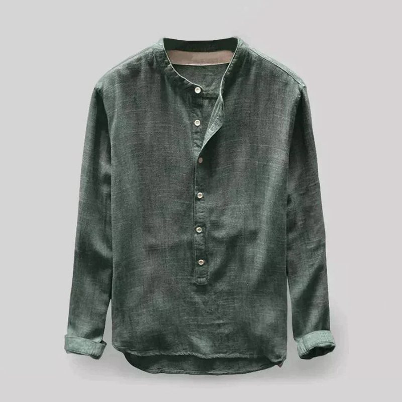 Stylish long sleeves shirt for men with breathable fabric and a tailored fit—perfect for versatile summer fashion and all-day comfort.